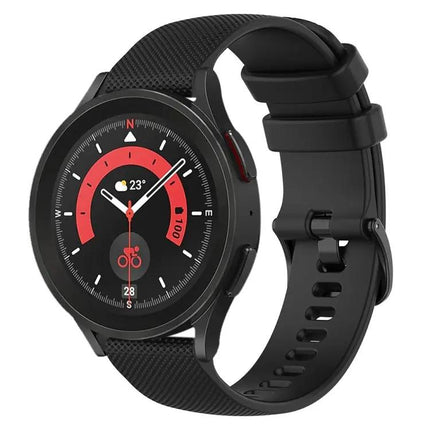 20mm Checkered Silicone Watch Band For Galaxy Watch 44/45mm