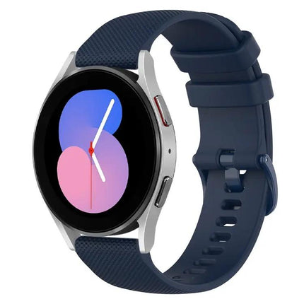 20mm Checkered Silicone Watch Band For Galaxy Watch 5 40mm