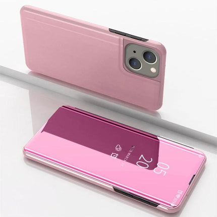 Essential Leather Flip Case for Everyday Phone Use - slim pink leather flip cover protecting phone with precise camera cutout, ideal for commuters and daily use