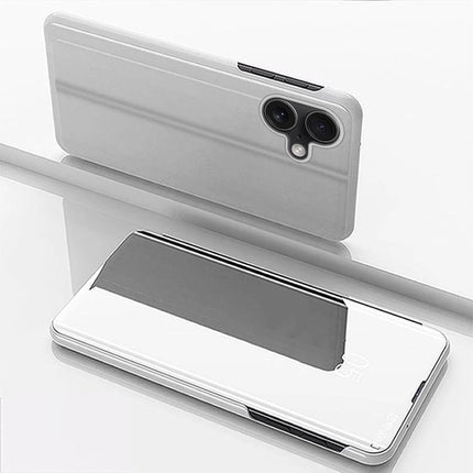 Leather Phone Case With Built In Stand For Hands Free Viewing In Daily Life For Everyday Tasks - white genuine leather folio with flip stand for video