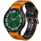 For Samsung Galaxy Watch 6 Classic 47mm / Orange+Black