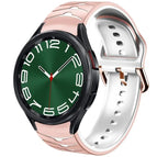 For Samsung Galaxy Watch 6 Classic 47mm / Pink+White