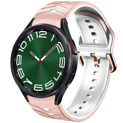 Curved Silicone Watch Band for Galaxy Watch 6 Classic 47mm