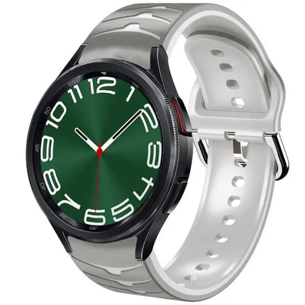 Curved Silicone Watch Band for Galaxy Watch 6 Classic 47mm