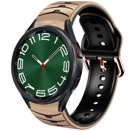 Curved Silicone Watch Band for Galaxy Watch 6 Classic 47mm