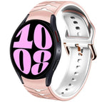 For Samsung Galaxy Watch 6 44mm / Pink+White