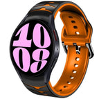 For Samsung Galaxy Watch 6 44mm / Black+Orange