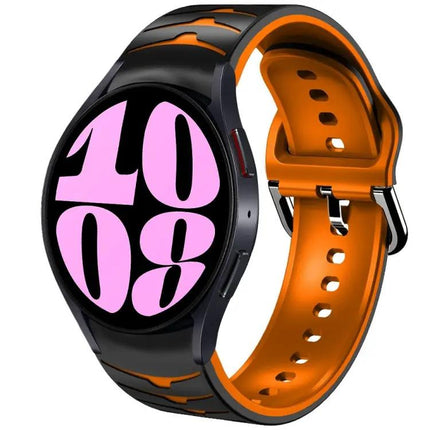 Curved Silicone Watch Band For Samsung Galaxy Watch 6 44mm