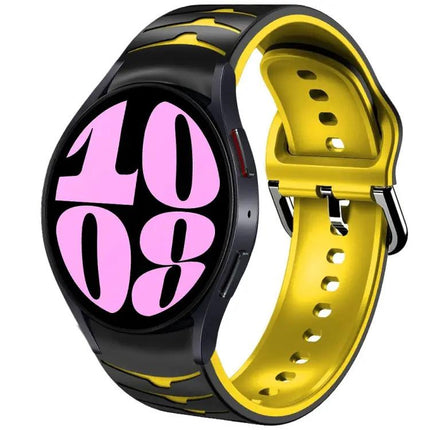 Curved Silicone Watch Band For Samsung Galaxy Watch 6 44mm