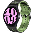 For Samsung Galaxy Watch 6 44mm / Black+Green