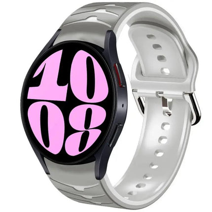Curved Silicone Watch Band For Samsung Galaxy Watch 6 44mm