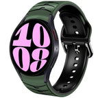 For Samsung Galaxy Watch 6 44mm / Army Green+Black