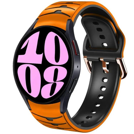 Curved Texture Silicone Watch Band For Galaxy Watch 6 40mm