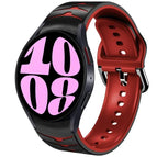 For Samsung Galaxy Watch 6 40mm / Black+Red