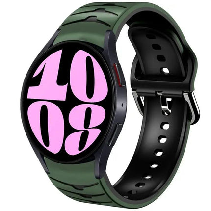 Curved Texture Silicone Watch Band For Galaxy Watch 6 40mm