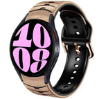 For Samsung Galaxy Watch 6 40mm / Khaki+Black