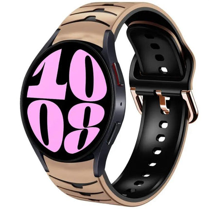 Curved Texture Silicone Watch Band For Galaxy Watch 6 40mm