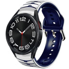 For Samsung Galaxy Watch 6 Classic 43mm / White+Blue