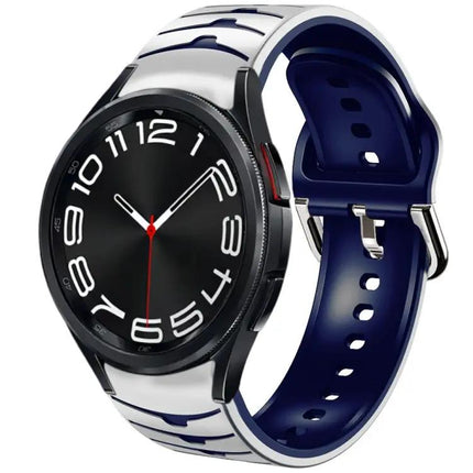 Curved Texture Silicone Watch Band For Galaxy Watch 6 43mm