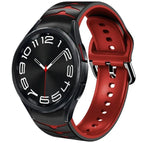 For Samsung Galaxy Watch 6 Classic 43mm / Black+Red
