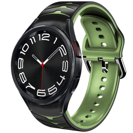 Curved Texture Silicone Watch Band For Galaxy Watch 6 43mm
