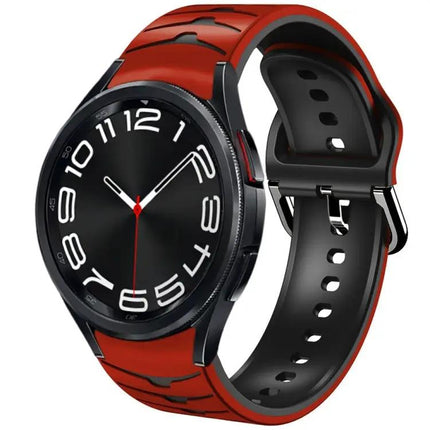 Curved Texture Silicone Watch Band For Galaxy Watch 6 43mm
