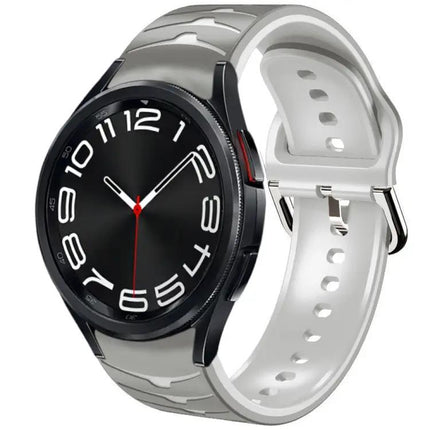 Curved Texture Silicone Watch Band For Galaxy Watch 6 43mm