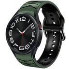 For Samsung Galaxy Watch 6 Classic 43mm / Army Green+Black