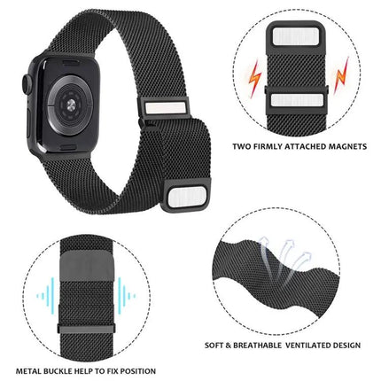 Milanese Double Magnetic Steel Mesh Band Apple Watch 38/42mm