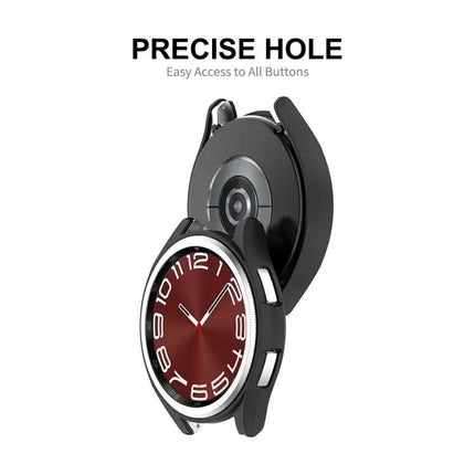 Galaxy Watch6 Classic 43mm Hard PC Case With 9H 0.2mm Glass