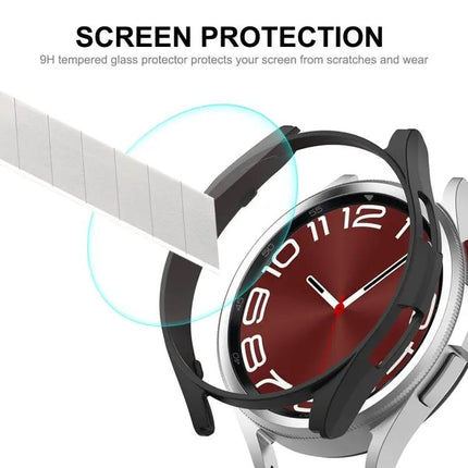 Galaxy Watch6 Classic 43mm Hard PC Case With 9H 0.2mm Glass