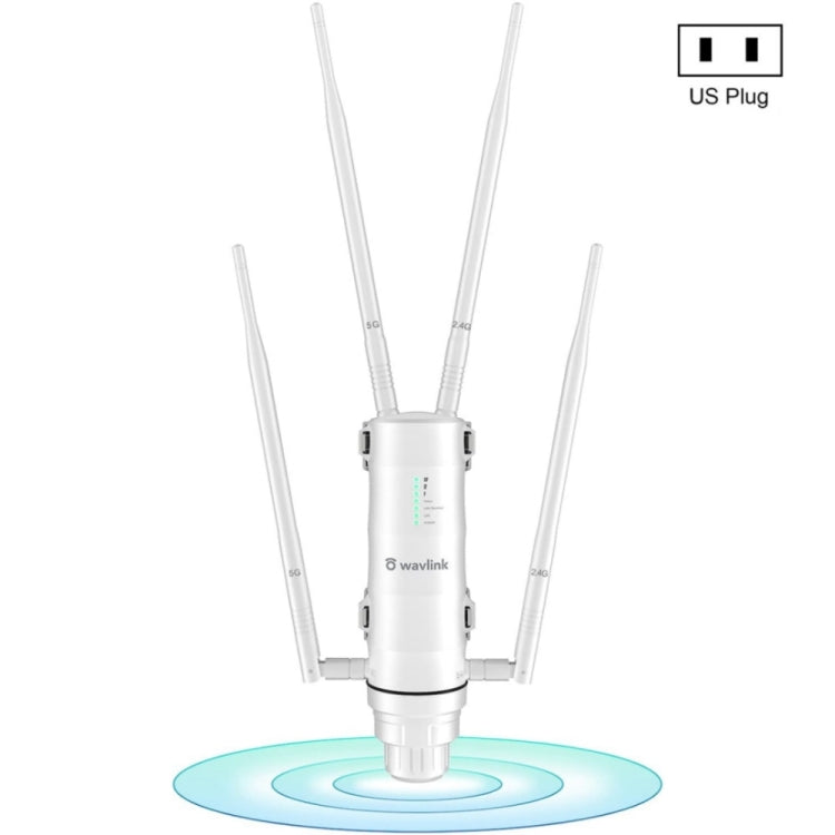 Enrutadores inalámbricos WAVLINK WN572HG3 con extensor WiFi para exteriores AC1200 con antena 4x7dBi