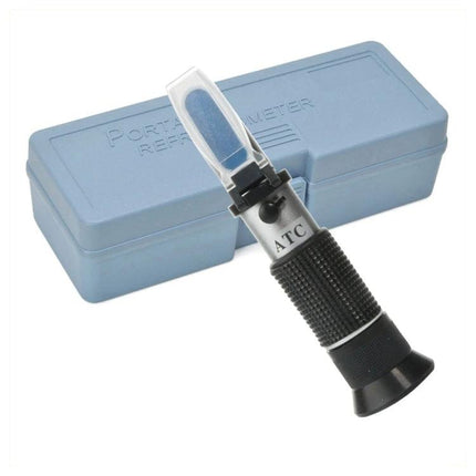 Handheld Refractometer for Measuring Grape Juice Sugar in Wine Making - portable Brix refractometer with case for winemaking