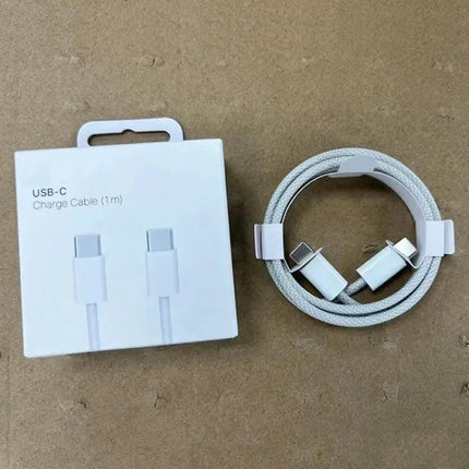 Essential USB-C Charging Cable for Everyday Device Use – braided 1m USB-C charging and data cable with box