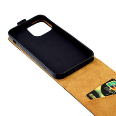 Premium Vertical Leather Phone Case with Card Holder Slot