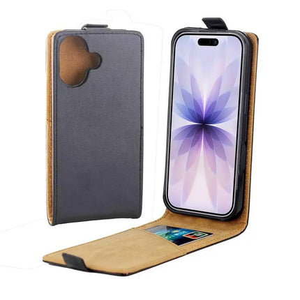 Durable Leather Flip Case For Daily Phone Essentials And Everyday Protection On The Go