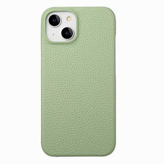 Litchi Leather Edge Protection Case for iPhone 15