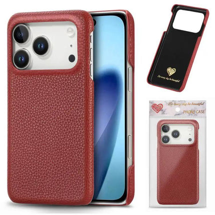 Litchi Texture PU Leather Phone Case For iPhone 18 Pro
