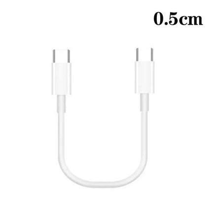 Essential USB-C Cable for Daily Device Charging and Syncing white short 0.5cm connector cable for charging and syncing