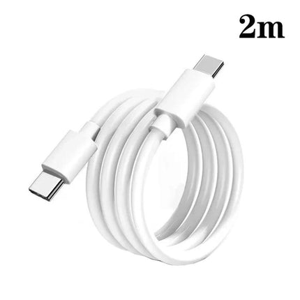 Essential USB-C Cable for Daily Device Charging and Syncing - white 2m cable for smartphone charging and tablet syncing