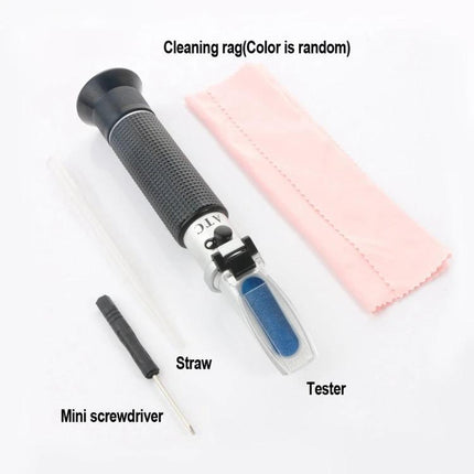 Pet Clinical Refractometer for Urine and Serum Protein Testing handheld refractometer kit with tester, straw, mini screwdriver and cleaning rag
