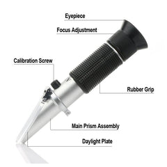 High-Precision Handheld Refractometer for Measuring Optical Salinity (0-28%) - RZ112