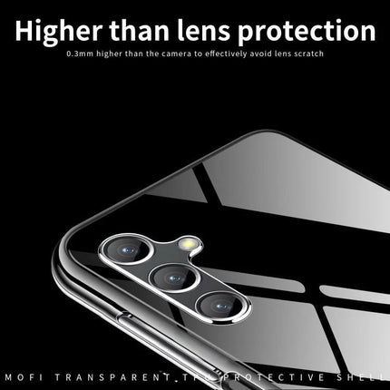 MOFI Ming Series Ultra-Thin TPU Case clear slim protective phone case showing raised camera lip for lens protection