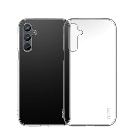 MOFI Samsung Case Transparent TPU For Everyday Protection clear slim TPU Samsung phone case showing front and back protection