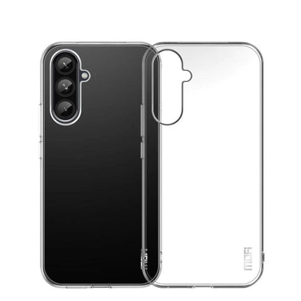 MOFI Samsung Case Transparent TPU For Everyday Protection - clear slim TPU protective case showing camera cutout and easy-grip finish