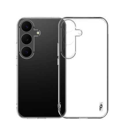 MOFI Samsung Case Transparent TPU For Everyday Protection - clear slim TPU case showing phone back and camera cutouts