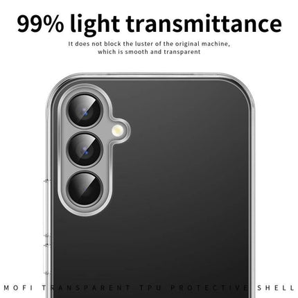 MOFI Samsung Case Transparent TPU For Everyday Protection - clear TPU shell shows phone design, 99% light transmittance, slim everyday protection