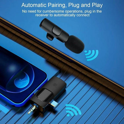 Clip-On Microphones for Everyday Video Calls and Recordings – wireless clip-on mic with receiver for plug-and-play phone interviews and meetings