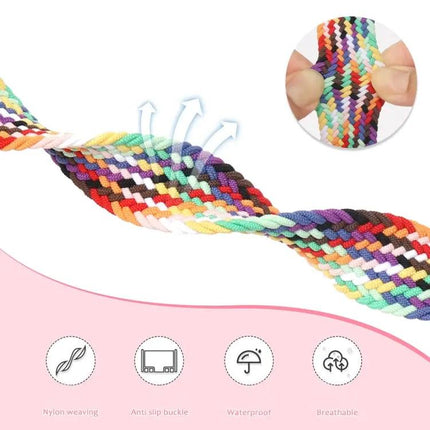 Nylon Woven Magnetic Fold Buckle Apple Watch Band 41mm