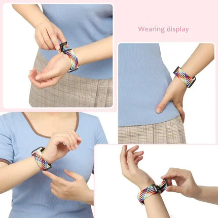 Apple Watch Band Nylon Woven Magnetic Fold Buckle 45mm